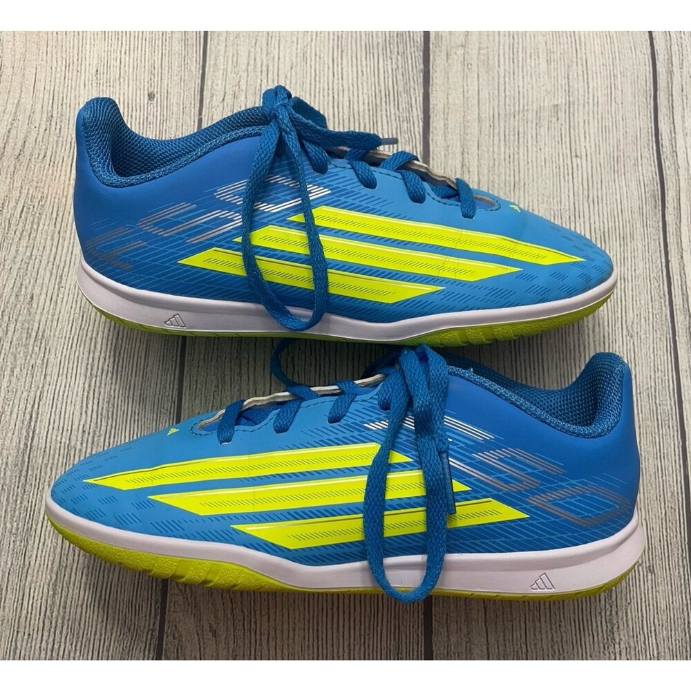 Blue Adidas F50 Boy Girl Soccer Turf Cleats Shoes, Size Youth 1.5